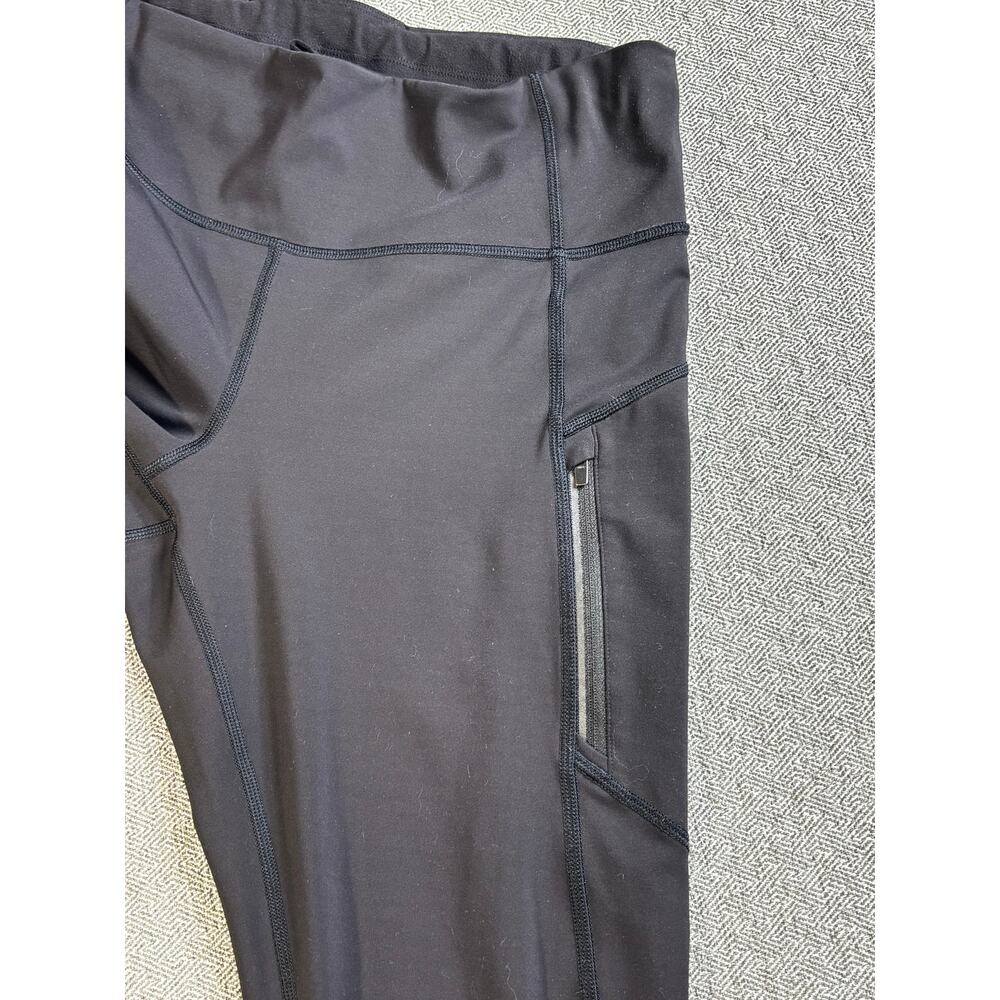 Athleta Ranier Leggings Sz L 7/8 Ankle Length Black Legging Pocket - Picture 10 of 10